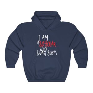 I Am A Scholar Who Swag Surfs Black Hoodie